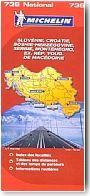 Carte Michelin Slov�nie, Croatie, Bosnie-Herz�govine, Serbie